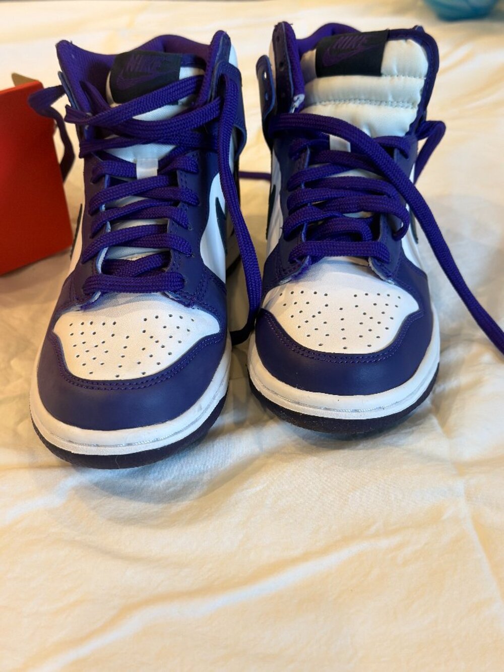 Nike Dunk High GS Midnight Navy White Sneakers 4Y / 5.5